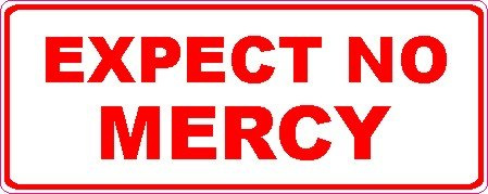 NetSpares 1 x Aufkleber Expect No Mercy Sticker Autoaufkleber Tuning Static Stance Fun Gag