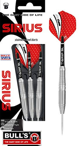 Bull's Sirius Steel Dart, Ringed Grip, Edelstahl, 22g