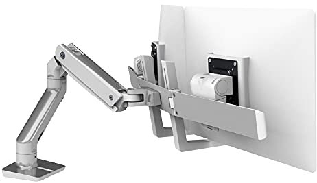 Ergotron HX DESK DUAL MONITOR ARMPOLISHEDALUMINUM Flat Screen Desk Mount