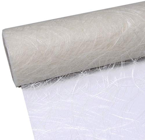 Deko AS GmbH Sizoweb Tischband sahneweiss 30 cm Rolle 25 Meter 64 001-R, Weiß, 11.8 x 984 inch