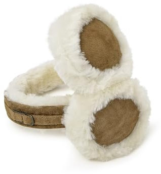 Nordvek Womens Sheepskin Earmuffs - Comfortable and Warm Ear Warmers # 506-100
