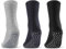3 oder 6 Paar ABS Socken Herren Damen Anti Rutsch Socken Baumwolle 8600 WP (Schwarz Blau Grau 3 Paar 43-46)