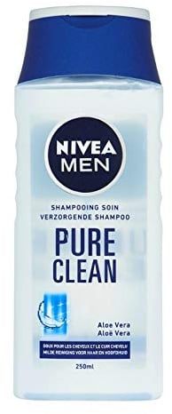 3 x Nivea Shampoo Men Pure Clean mit Aloe Vera, für normales Haar - 250 ml