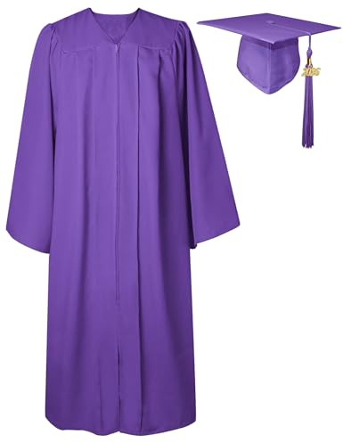 GraduatePro Toge Diplome 2026 Chapeau Graduation Cap and Gown Universitaire Costume Americain Adulte École Secondaire Maître Femme Homme 12 Farben