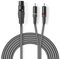 Nedis - Cavo audio XLR a 3 poli femmina 2x RCA ma