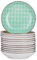 vancasso Suppenteller Porzellan, Tulip 12 teilig Tiefteller bunt, Ø 21,5 cm, Füllmenge 700 ml Geschirr Tellerset Suppenschalen