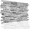NOVECRAFTO Natural Stone Effect 3D Wall Panels - 20 Sheets Covering 99.2 sqft (9.22 sqm) Decorative PVC Plastic Cladding Panel Size 37.79 x 18.89 in (96x48 cm) – Grey Natural Stone Brickwork Pattern
