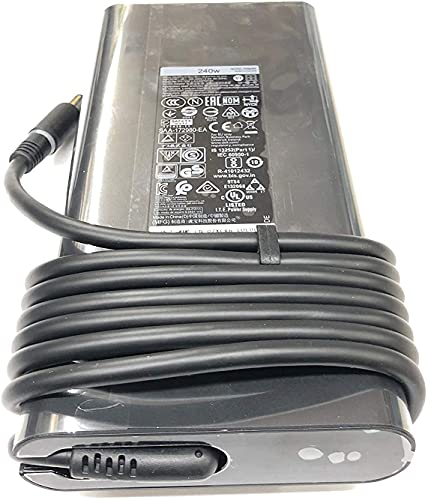 Slim Style 240W AC Adapter 19,5V 12,3a Kompatibel für Dell Precision 7520, 7720, 7730, Alienware 15 R4, 17 R5, Laptop-Netzkabel