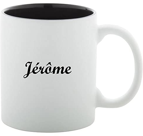 Ocadeau Mug Blanc Avec Intérieur Noir Personnalisé - Tasse en Céramique Blanche et Noire Avec Gravure Texte - Personnalisable Avec Texte Gravé