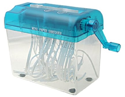 Ruilogod Mini Hand Wind Tragbarer Mechaniker-Papierschredder
