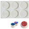 QIUMING 6 Hohlraum 3D Runde Spirale Geformt Silikon Backform Spirale Flach Spirale Form Silikonform Spirale Form Kuchen Formen Art Pan Backformen,Tortenformen,Muffinform, Brotbackform Obstbodenform