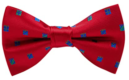 Treadyouth Schleife Weihnachten Hochzeit Urlaub Länge verstellbare Fliege Bedruckte Herrenkrawatte Fuchsia Krawatte (J, One Size)