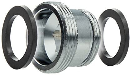 tecuro Aufnahme Adapter Übergangsstück M22 x 1 AG x M20 x 1 AG, Messing hochglanzverchromt - 20099-D