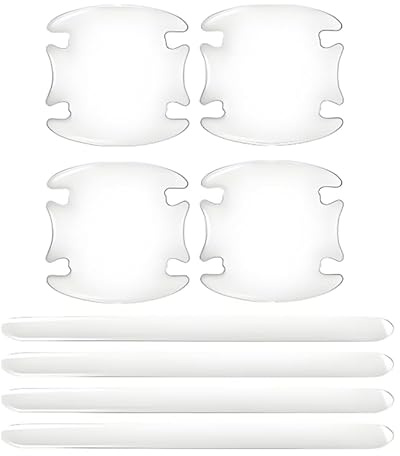 DATONGERGOUZI 8Pcs Car Door Handle Transparent Sticker for Toyota CHR 2018-2024, Silicone Car Handle Protector, Car Door Handle Protectors, Paint Protection Film