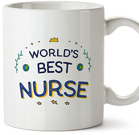 MUGFFINS Nurse Mug - in English - World's Best - Funny Gift for Colleagues - Ceramic 11oz Mug