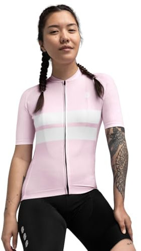 SIROKO - Radtrikot für Damen M2 Dalsnibba - S - Bubblegum Pink/Weiß