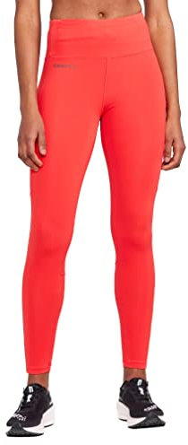 Craft Sportswear ADV Essence Tights 2 für Damen, weiche Workout-Leggings mit Taschen, ideal für Laufen, Yoga, Fitnessstudio, rötlich, X-Groß