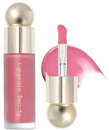Duoffanny Liquid Blush Stick for Cheeks, Creme Mattes Rouge Blush Flüssig, Dewy Leichtes Liquid Makeup Dupes, Atmungsaktives Natürliches Aussehen (#02 Happy)