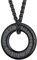 FaithHeart Schwarz Rune Anhänger Kette für Herren Jungen, Wikinger Rune Halskette, Viking Runen Schmuck für Geburtstag Valentinstag Vatertag