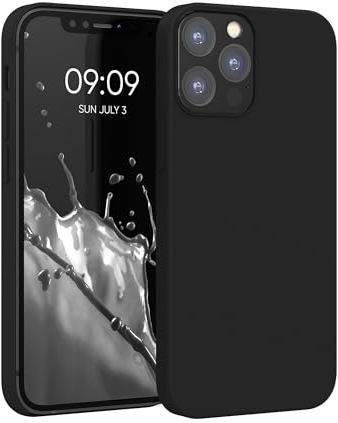 kwmobile Case Compatible with Apple iPhone 12 / iPhone 12 Pro Case - TPU Silicone Phone Cover with Soft Finish - Black Matte
