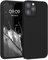 kwmobile Case Compatible with Apple iPhone 12 / iPhone 12 Pro Case - TPU Silicone Phone Cover with Soft Finish - Black Matte