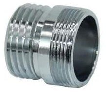 Argent 1/2/M16/M17/M18/M19/M20/M22/M24/M28/M32 Connecteur fileté Adaptateur en laiton pour robinet d'eau Raccords en cuivre-A10