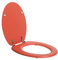 SENSEA - Toilettendeckel POP - Oval - Max 150 kg - MDF FSC - Orange - Toilettendeckel - Klodeckel - WC Sitz - Klobrille