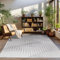 Carpettex Teppich Kurzflor Wohnzimmer 200x300 Grau Skandinavisch Stil 3D Effekt 200 x 290 cm - Waschbarer Schlafzimmer Küchenteppich Geometrisch Design Weich Flauschig