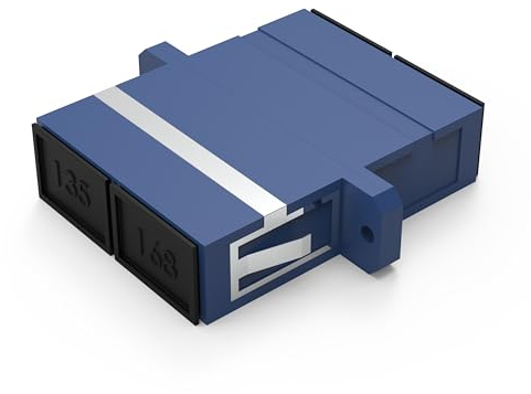 nexinex Glasfaserkabel Adapter | Kupplung SC auf SC Duplex | Verbinder für LWL Patchkabel | Buchse/weiblich