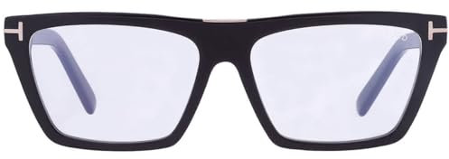 Tom Ford Occhiali da vista FT 5912 -B 001 Nero Lucido /, Nero lucido/nero lucido, 57/15/140