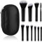 10 Stück Reise Pinselset Makeup Mini Make Up Pinsel Set mit Aufbewahrungstasche Kosmetikpinsel Set Tragbarer Schminkpinsel Set zum Bürsten von Wimpern Foundation Lidschatten Kontur Rouge
