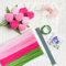 YYUENG TAK Rosa Tulip Bouquet, Pfeifenreiniger Blumen Set,mit 200 Stück pfeifenputzer zum basteln Blumen(4 Farben), Anleitung,12 Stück grünem Bastelfaden,Geschenkpapier,Geschenkband,Klebeband