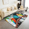 Mignon Perroquet 3D 150x200 Tapis Vert Feuille de Palmier Tapis Intérieur et Extérieur Coloré Plume D'Oiseau Tapis Salon Hawaiian Mountain Plantes Tropicales Tapis Décoratif Salle de Classe de Chevet