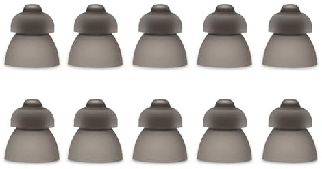 10 Pack Hearing Aid Domes - Sound Amplifier Ear Pieces for Phonak Hearing Aid Accessories, Silicone Double Layer Open Ear Tips, Hearing Aid Domes Earbud Tips for Seniors (S (9mm))