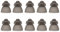 10 Pack Hearing Aid Domes - Sound Amplifier Ear Pieces for Phonak Hearing Aid Accessories, Silicone Double Layer Open Ear Tips, Hearing Aid Domes Earbud Tips for Seniors (S (9mm))
