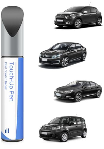 PARTS4EV KTP - Peinture de retouche pour Citroën - Correspondance exacte - Réparation des rayures et des éclats - Gris Shark
