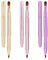 Aeaocvo 3 Stück Doppelendiger Lippenpinsel, Einziehbare Lippen Make-Up-Pinsel Lip Liner, Lippenpinsel für Lippenstift, Tragbare Lippenstift Lippenbürste