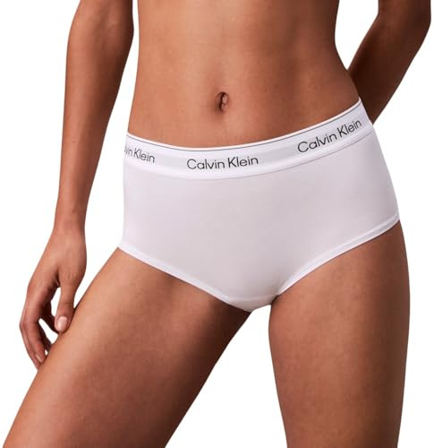 Calvin Klein Women’s Hipster Boy Shorts with Logo Waistband