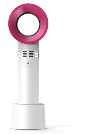 BCJMKDX Fans. USB Rechargeable Bladeless No Leaf Fan Handheld Mini Cooler Fan Electronic Gadgets Smart Gadgets USB Gadget Fan Desktop For Home(White)