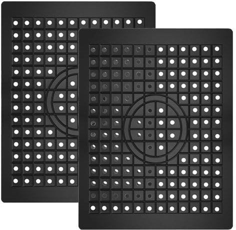 Insertos para fregadero, goma, 2 piezas 31,4 x 26,1 cm, alfombrilla para fregadero, inserción, alfombra, protector de fregadero de cocina para fregadero protege la superficie del fregadero y el arnés