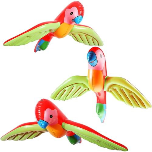LQTSLFM Inflatable Parrot, Hinchable para Fiestas, Juguetes Inflables,Cartoon Inflatable Pool Toy, PVC, Juguetes Inflables para Animales Pool Party