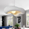 AIAO Hängelampe Wabi Sabi Stil Polystyrol Pendelleuchte Retro Japanischer Esszimmer Lampen for Küchenlampe Schlafzimmer E27 Nordic Hängelampe Esstisch Nachttisch Hängeleuchte(Weiß,60CM)