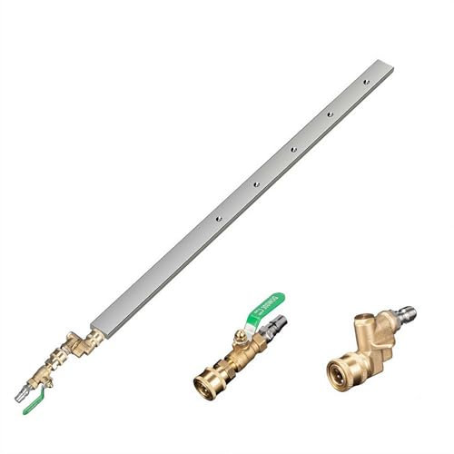 Herramienta de limpieza de tanque de agua para coche, varita de limpieza de radiador de coche, varitas limpiadoras de agua de radiador, tanque de agua para lavadora a presión de 60 cm + conector