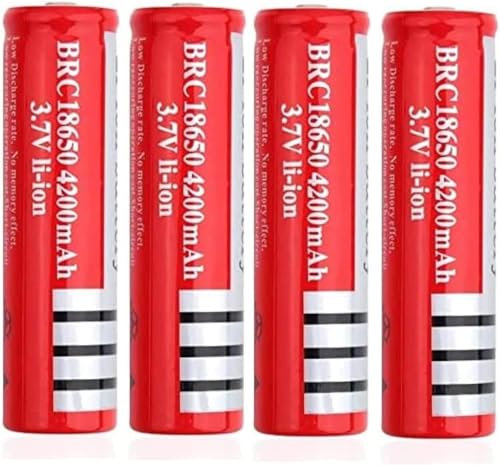 HUOYALU Batterie Rechargeable 3.7V 4000mAh Pack de Batterie de Grande capacité, Lampe de Bureau, Lampe de Poche, Ventilateur, Accessoires de Jouets, etc.