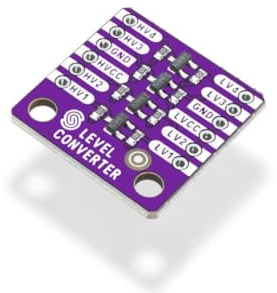 Soldered 4‑Kanal Pegelwandler‑Board | Logic Level Converter Board | 1,8–3,3V zu 3,3–5V | Made in EU | 333029