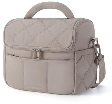 bagsmart Kühltasche Isolierte Lunchtasche Damen Puffy für die Arbeit Reisen