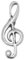 Krawattennadel aus Zinn für Musikliebhaber, Musiker, Notenschlüssel, Geschenk