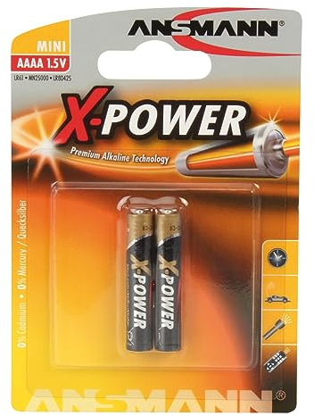 ANSMANN 1,5V Alkaline AAAA Batterie (speciale dimensione AAAA/LR61) Batterie per Stylus Surface Pro/Dell Venue Pro Tablet/collari luminosi per cane - AAAA