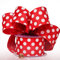 1–1/5,1 cm X 25yd rot Jumbo Dots Draht Satinband