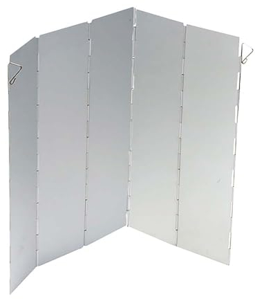 Bo-Camp - Paravent rëchaud - 5 pièces - Universel , Argent, 50 x 36 cm